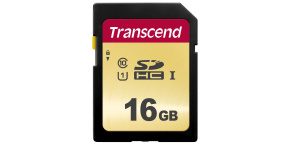 TRANSCEND SDHC karta 16GB 500S, UHS-I U1 (R:95/W:60 MB/s)