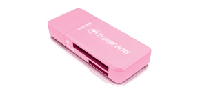 TRANSCEND Card Reader F5, USB 3.0, Red