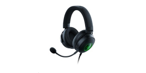 RAZER sluchátka Kraken V3 Hypersense, USB, černá