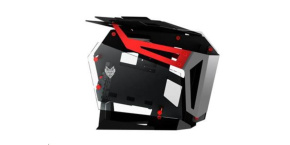 Fortron skříň T-Wings CMT710 Red, Dual System, průhledná bočnice