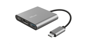 TRUST adaptér DALYX, 3-in-1, USB-C