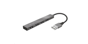 TRUST rozbočovač HALYX, Aluminium 4-Port Mini USB Hub, 10cm