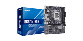 BAZAR - ASRock MB Sc LGA1700 B660M-HDV, Intel B660, 2xDDR4, 1xDP, 1xHDMI, 1xVGA, mATX - Po opravě (Bez příšlušenství)