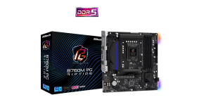 ASRock MB Sc LGA1700 B760M PG RIPTIDE, Intel B760, 4xDDR5, 1xDP, 1xHDMI, mATX