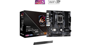 ASRock MB Sc AM5 B650M PG LIGHTNING WiFi, AMD B650, 4xDDR5, 1xDP, 1xHDMI, WiFi, mATX