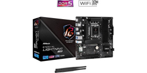 ASRock MB Sc LGA1700 B760M PG LIGHTNING WIFI, Intel B760, 4xDDR5, 1xDP, 1xHDMI, WiFi, mATX