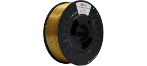 C-TECH Tisková struna (filament) PREMIUM LINE, Silk PLA, mosaz, 1,75mm, 1kg