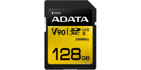 ADATA SDXC karta 128GB UHS-II U3 Class 10, Premier One (R: 290MB / W: 260MB)