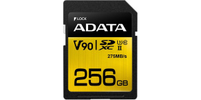 ADATA SDXC karta 256GB Premier One UHS-II U3 Class 10 (R:275/W:155 MB/s)