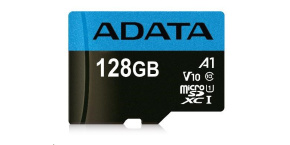 ADATA MicroSDXC karta 128GB Premier UHS-I Class 10 + adaptér