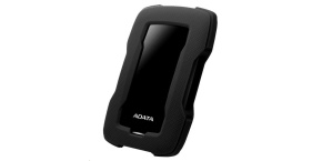 ADATA Externí HDD 4TB 2,5" USB 3.1 HD330, BLACK COLOR BOX, černý (gumový, nárazu odolný)