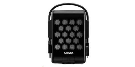 ADATA Externí HDD 2TB 2,5" USB 3.2, DashDrive™ Durable HD720, G-sensor, černý, (gumový, vodě/nárazu odolný)