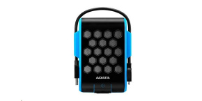 ADATA Externí HDD 2TB 2,5" USB 3.2, DashDrive™ Durable HD720, G-sensor, modrý, (gumový, vodě/nárazu odolný)