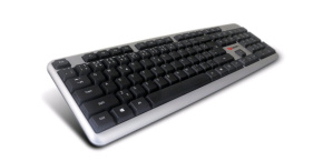 C-TECH klávesnice KB-102 USB, slim, silver, CZ/SK