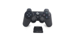 GEMBIRD gamepad JPD-WDV-01, vibrační, bezdrátový, PC/PS2/PS3, USB