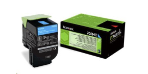 LEXMARK Cyan toner 702HC pro CS310/410/510 z programu Lexmark Return (3 000 stran)