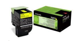 LEXMARK Yellow toner 702Y pro CS310/410/510 z programu Lexmark Return (1 000 stran)