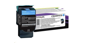 LEXMARK C544, X544 Cyan Extra High Yield Return Programme Toner Cartridge (4K)