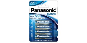 PANASONIC Alkalické baterie EVOLTA Platinum LR6EGE/4BP AA 1,5V (Blistr 4ks)