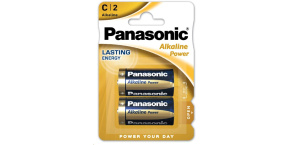 PANASONIC Alkalické baterie Alkaline Power LR14APB/2BP C 1,5V (Blistr 2ks)