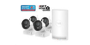 iGET HOMEGUARD HGNVK88004P - Kamerový systém s FullHD bateriovými kamerami, set 4 kamery + NVR rekordér