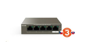 Tenda TEG1109P-8-102W - PoE AT Switch 102Watt, 9xRJ45 Switch s 8x 10/100/1000 Mbps PoE, Fanless, Kov