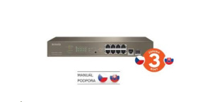 Tenda TEG5310P-8-150W - L3 managed Gigabit PoE AT Switch, 8x PoE AF/AT 10/100/1000Mbps, 1xSFP 1Gbps