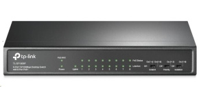 TP-Link CCTV switch TL-SF1009P (8x100Mb/s, 1x100Mb/s uplink, 8xPoE+, 65W, fanless)