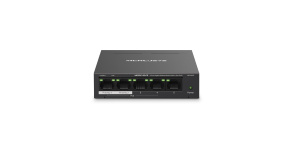 MERCUSYS switch MS105GP (5xGbE,4xPoE+,65W,fanless)