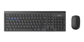 RAPOO set klávesnive a myš 8100M Wireless Multi-Mode Optical Mouse and Keyboard Set Black CZ/SK