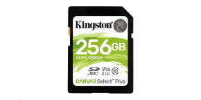 Kingston SDXC karta 256GB SecureDigital Canvas Select Plus (SDXC) 100R 85W Class 10 UHS-I