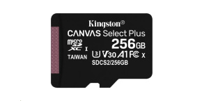 Kingston MicroSDXC karta 256GB Canvas Select Plus 100R A1 C10 - 1 ks