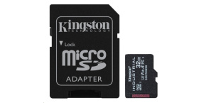 Kingston MicroSDHC karta 32GB Industrial C10 A1 pSLC Card + SD Adapter