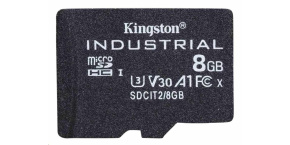 Kingston MicroSDHC karta 8GB Industrial C10 A1 pSLC Card Single Pack