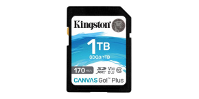 Kingston SDXC karta 1TB Canvas Go! Plus, R:170/W:90MB/s, Class 10, UHS-I, U3, V30