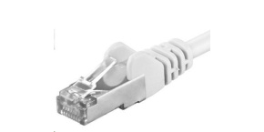 PREMIUMCORD Patch kabel CAT6a S-FTP, RJ45-RJ45, AWG 26/7 5m bílá