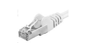 PREMIUMCORD Patch kabel CAT6a S-FTP, RJ45-RJ45, AWG 26/7 10m bílá