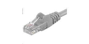 PREMIUMCORD Patch kabel UTP RJ45-RJ45 CAT5e 0.5m šedá