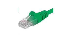 PREMIUMCORD Patch kabel UTP RJ45-RJ45 CAT5e 1m zelená