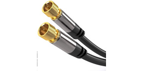 PREMIUMCORD kabel, satelitní anténní F male - F male (135 dB) 4x stíněný 5m