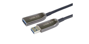 PremiumCord prodlužovací optický AOC kabel USB 3.0  A/Male - A/Female, 15m