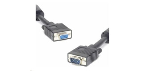 PREMIUMCORD Kabel VGA prodlužovací 20m (HD15M/F, dvojité stínění, feritová jádra)