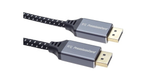 PREMIUMCORD Kabel DisplayPort 1.4 přípojný kabel, kovové a zlacené konektory, 1,5m