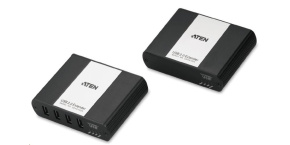 ATEN USB 2.0 prodlužka s 4portovým hubem do 100m po LAN IP