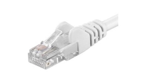 PremiumCord Patch kabel UTP RJ45-RJ45 CAT6 1m bílá