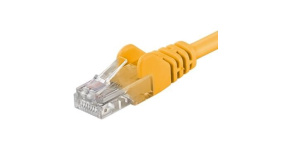 PremiumCord Patch kabel UTP RJ45-RJ45 CAT6 10m žlutá