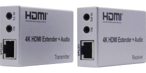 PremiumCord 4K HDMI extender na 100m přes Cat5e/Cat6, přenos Irda a Audio výstupy