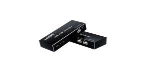 PremiumCord HDMI KVM extender s 2xUSB na 60m s audiem přes jeden kabel Cat5/6