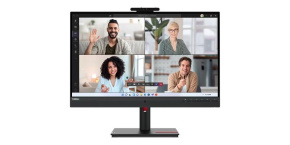 LENOVO LCD T27hv-30 - 27'',IPS,mat,16:9,2560x1440,75Hz,4ms,300cd/m2,1000:1,HDMI,DP,USB-C,USBHub,RJ45,VESA,rep,cam,Pivot