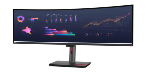 LENOVO LCD P49w-30 - 49”,IPS,matný,16:9,5120x1440,60Hz,4ms/6ms,350cd/m2,2000:1,HDMI,DP,USB-C,ThB,RJ45,USBHub,Pivot,VESA